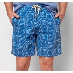 Faherty Classic Boardshort Swim Trunks 7” Inseam Wave Dye Navy Size 31